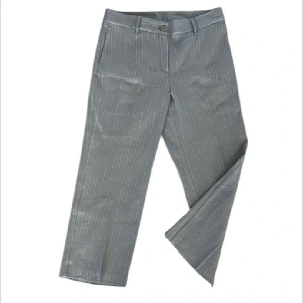 J. Jill Linen stretch size 6 pinstripe ankle pants